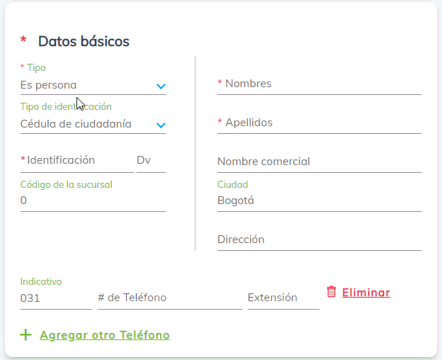 datos básicos